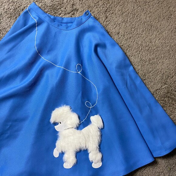 vintage handmade 50's poodle skirt a-line with crinoline - Picture 2 of 12